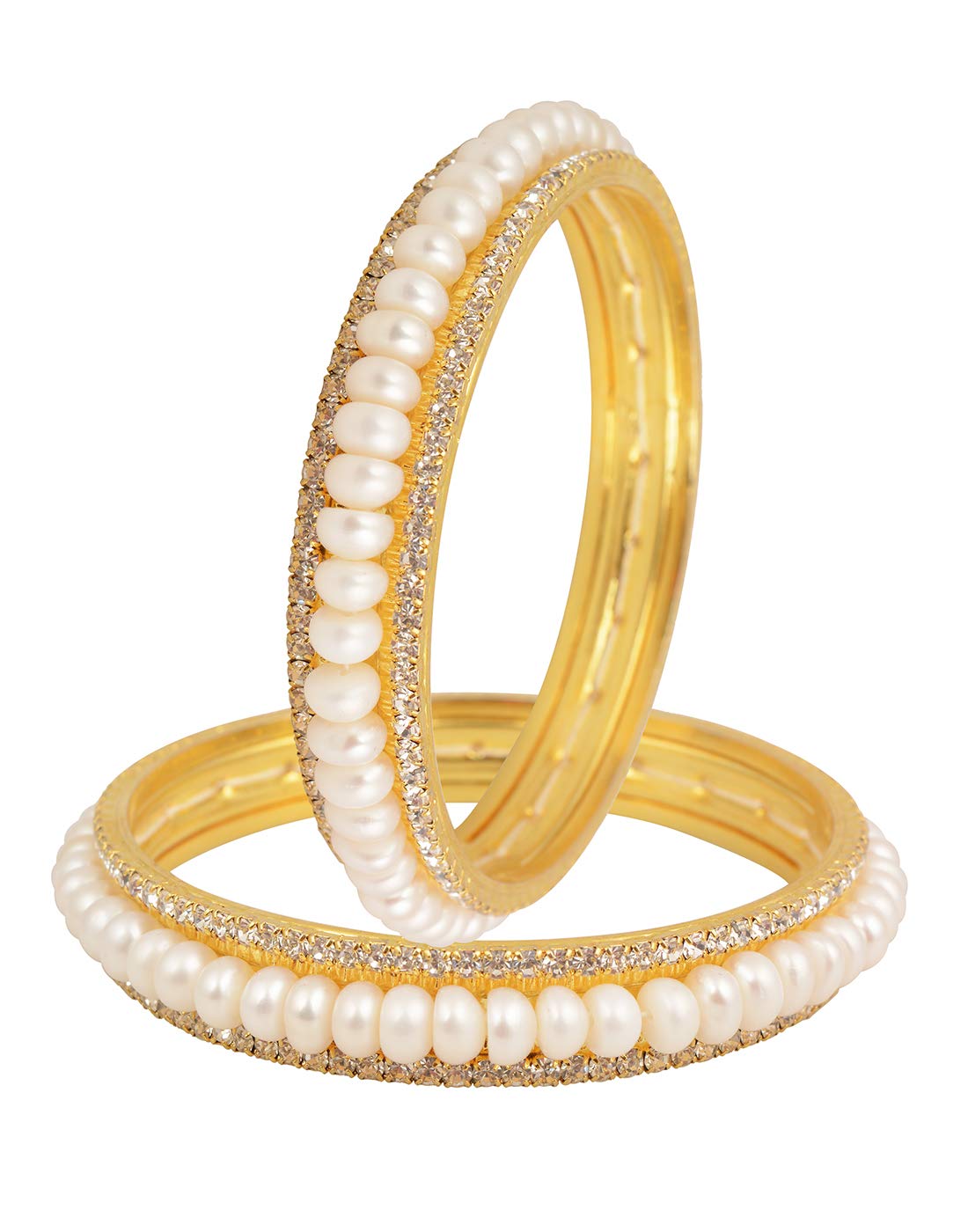 Hyderabad Jewels Natural Fresh Water Pearls Bangle Set For Women Girls (2.8) (B085W7L5HH) Amazon Price History, Amazon Price Tracker