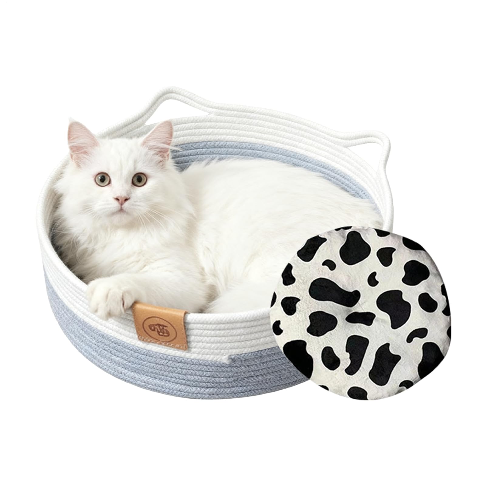 Lit pour chat tressé idéal pour le salon et la chambre