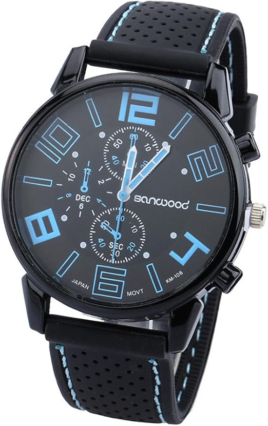 casual quartz analog silicone
