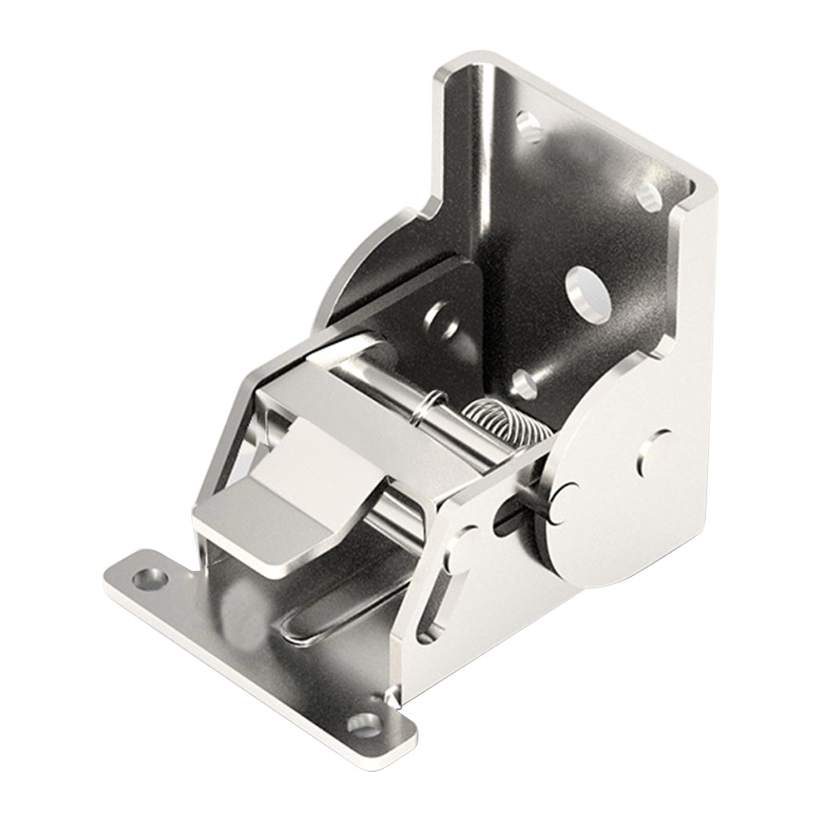 Buxuaaaa Silver 90 Degree Locking Folding Hinges High Load Capacity Hinges Shelf Brackets For Table Bed Legs & Workbench Foldable Table Leg