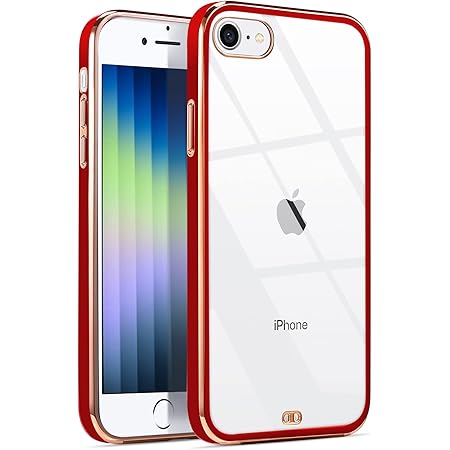Amazon Co Jp Iphone Se3 ケース クリア 22 アイフォン Se 第3世代 第2世代 Iphone8 Iphone7 カバー 透明 可愛い かわいい 耐衝撃 Tpu シリコン スリム 薄型 レッド 家電 カメラ