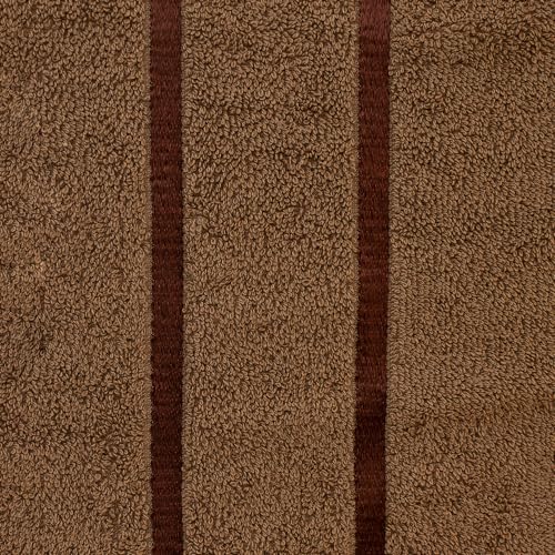 Image of Casa Copenhagen, Super Soft Eternal Collection 2 Pieces 100% Cotton Large Bath Towel (Size : 75 x 150 cm) - Brown & Brown