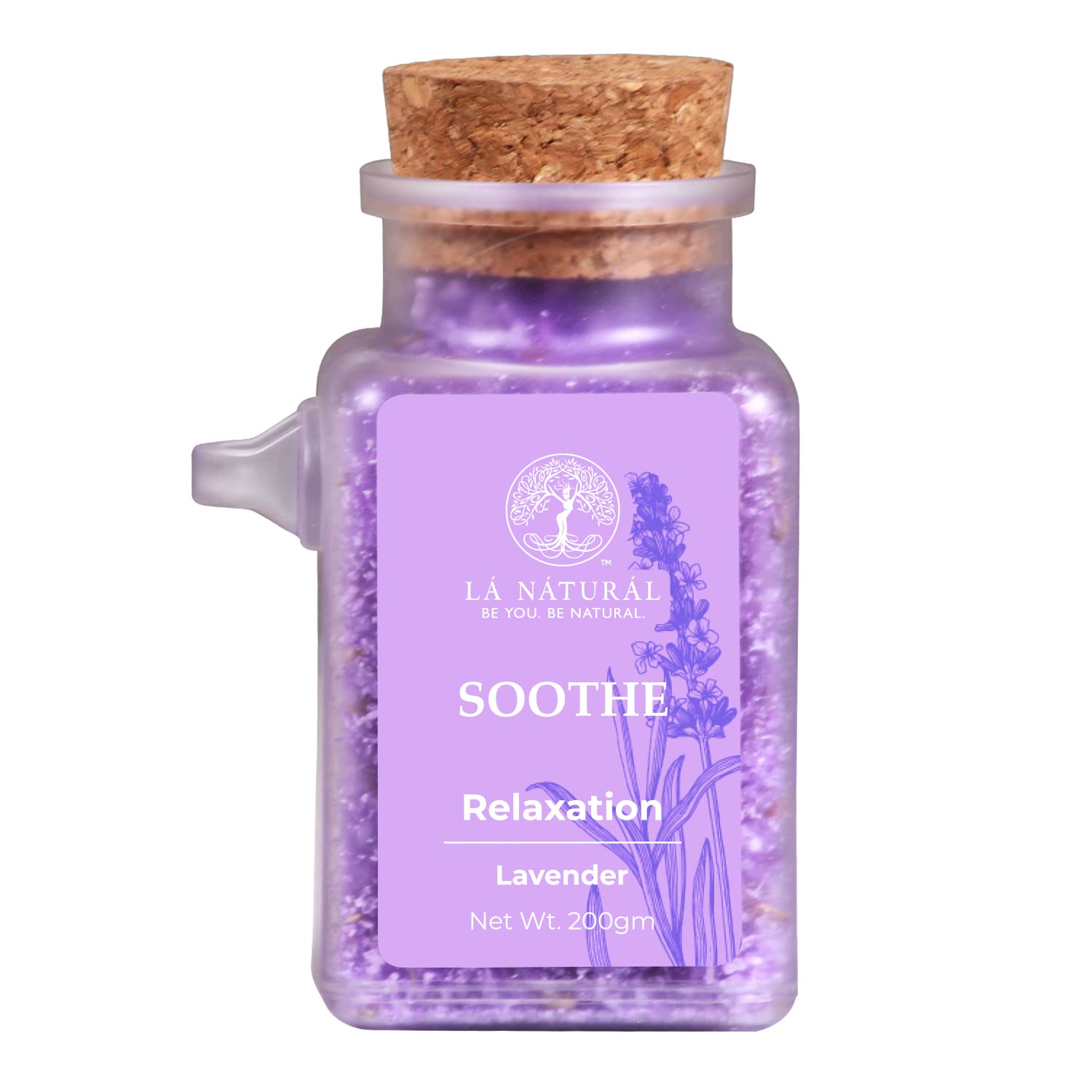 Lavender Bath Salt | salt For Relaxing Soothing |Epsom Salts with Essential Oils | Salt for Foot, Sleep, Muscle Relief & Refreshing Body, 200 gm (Pack of 1)-image-5