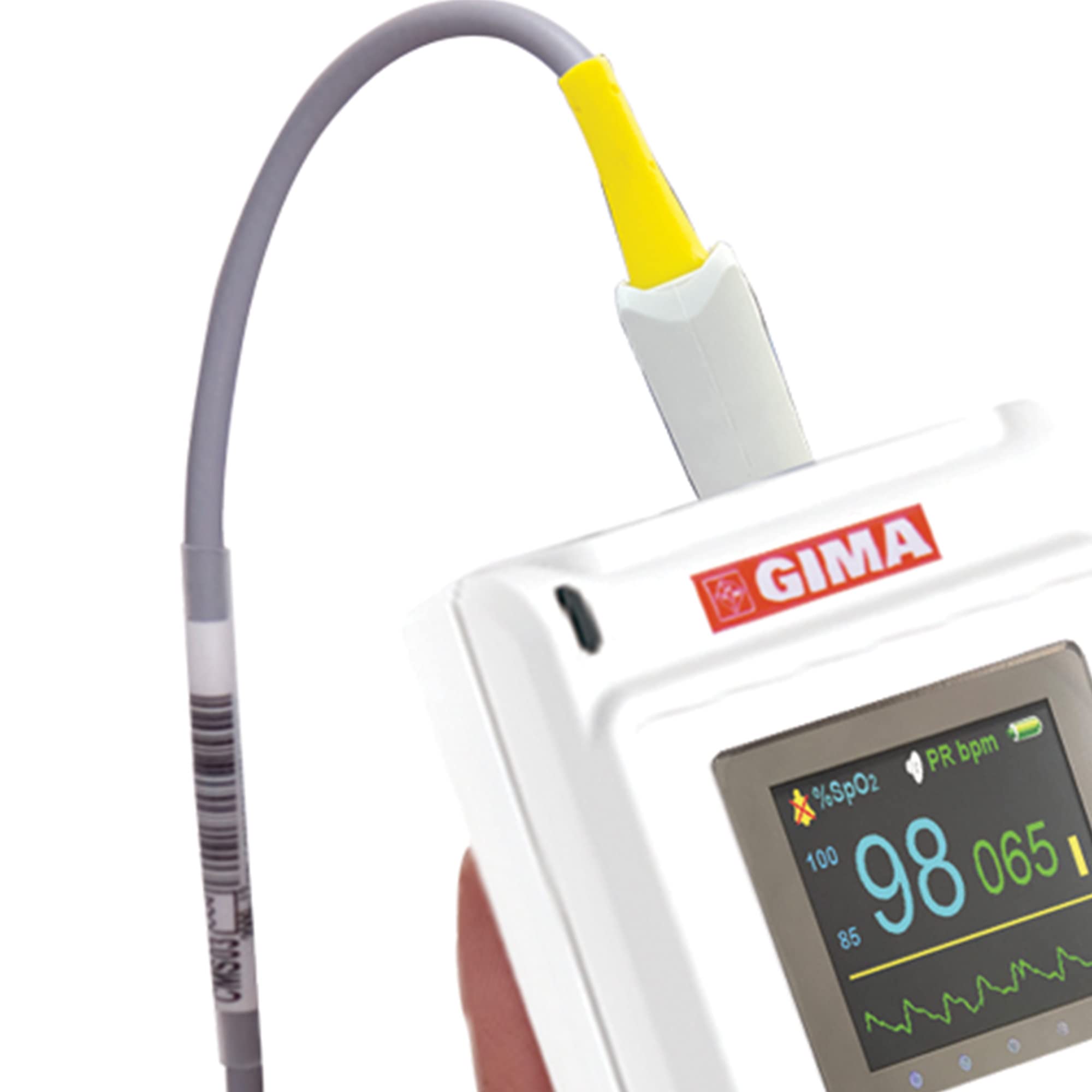OXY GIMA SATURIMETRO 50 Pulsoximetro da Dito, Portatile, Professionale, Rileva Saturazione e Battito in Continuo, 2 pile AAA incluse, Display 1.8’’ a Colori, Cavo USB Software, Allarmi Regolabili