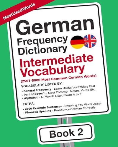 German Frequency Dictionary - Intermediate Vocabulary: 2501-5000 Most Common German Words