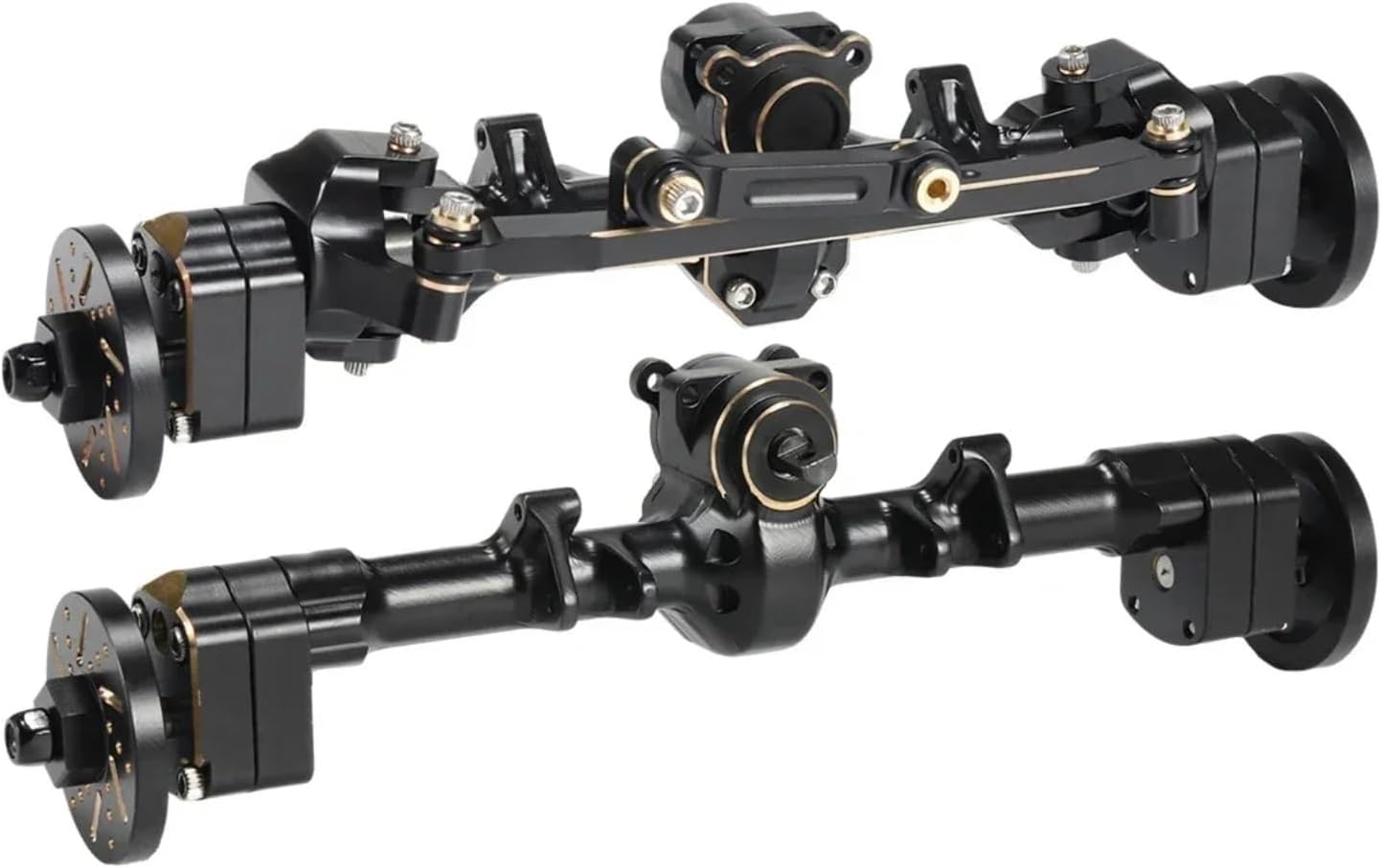 RC Axle Models For Axial SCX-24 For Bronco For Gladiator 90081 C10 1/24 Front Rear Portal Axle Heavy Brass Weights RC Crawler Car Upgrade Parts