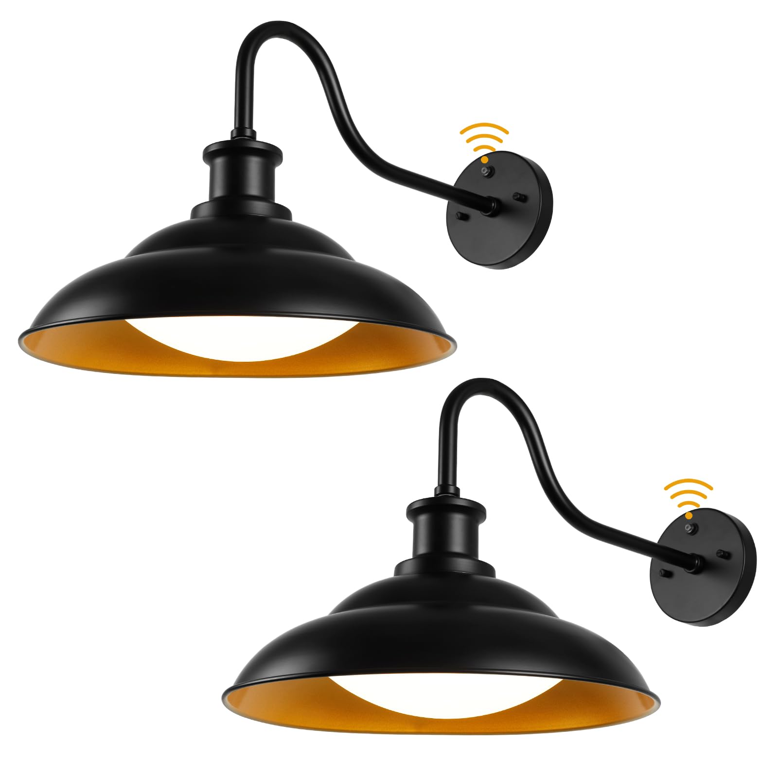 Dusk to Dawn LED Outdoor Barn Lights 16 Inch Large Farmhouse Exterior Wall Light Fixtures with Adjustable Color