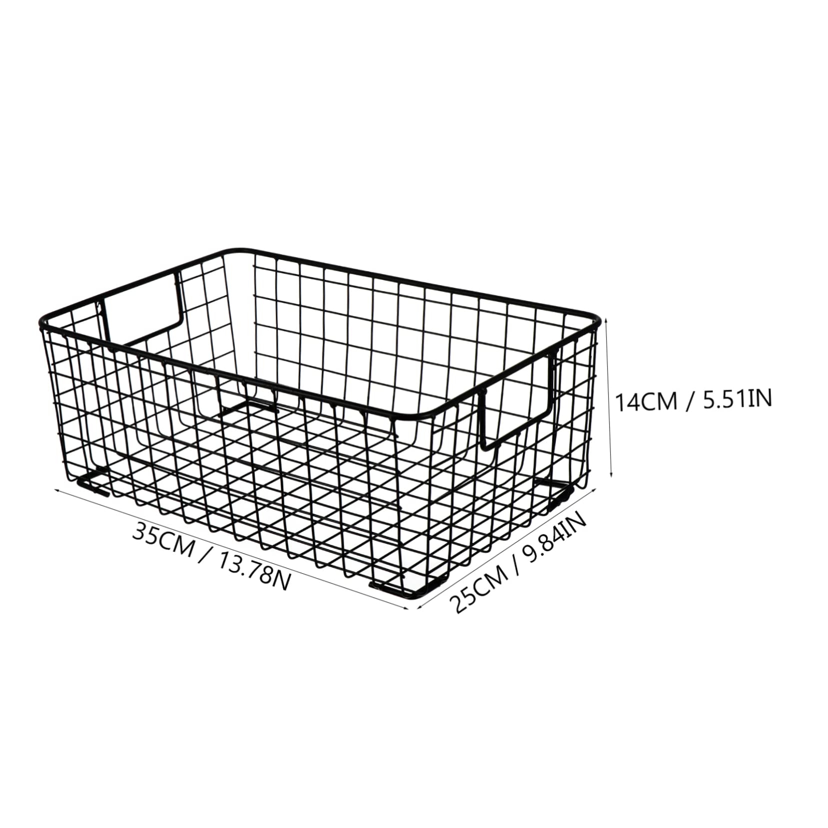 Cesto in Ferro Nero Design Semplice e Artigianato Delicato Porta Frutta e Snack per Organizzazione Cucina e Regalo Housewarming