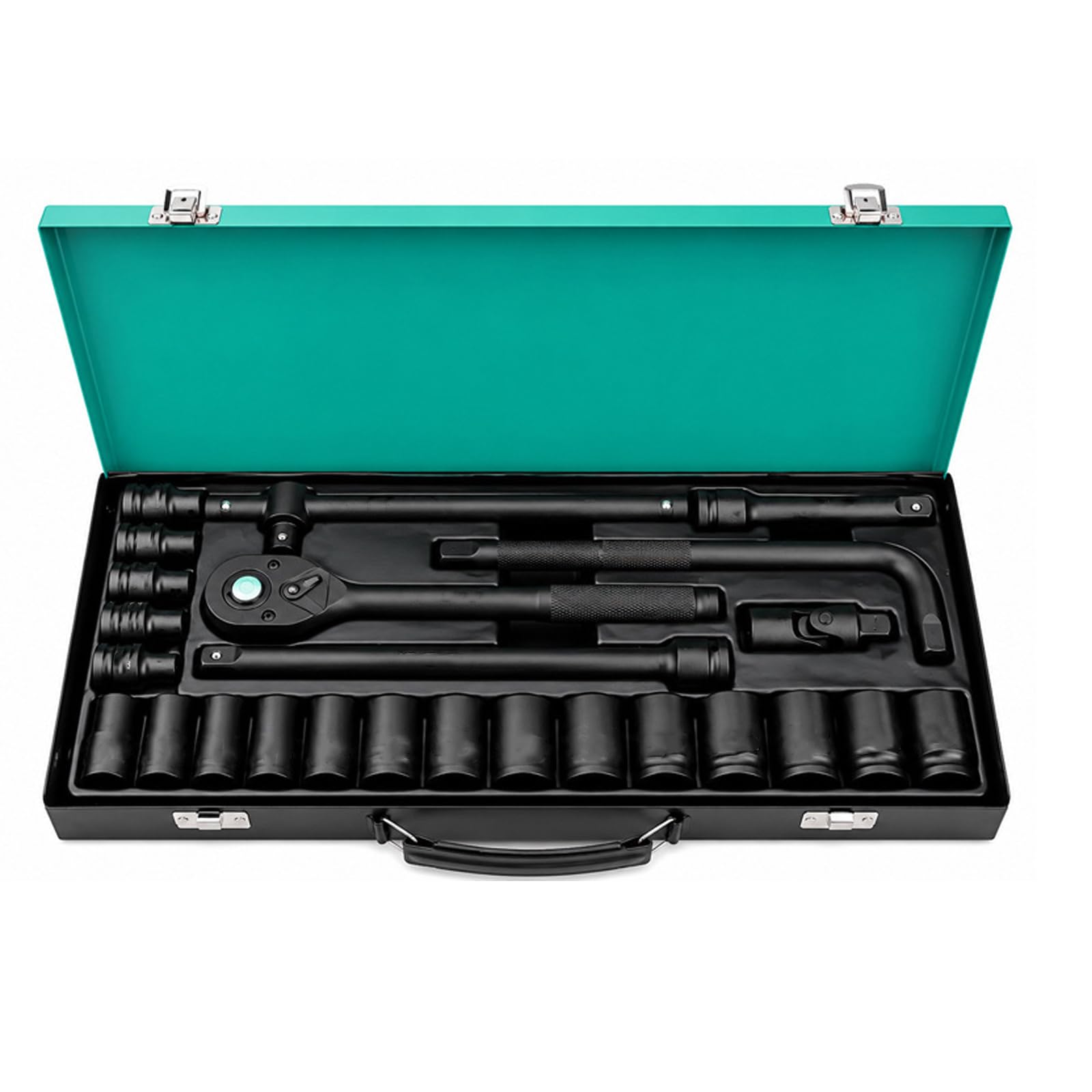 15/24 / 27 / 35Pcs 1 / 2Inch Socket Wrench Set Socket Pneumatic Maintenance Tool Automotive Mechanical Repair Hand Tool Carbon Steel Outlets