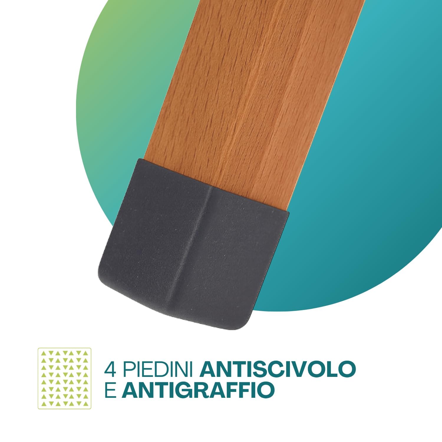 Paluplus Asse da Stiro Pieghevole in Legno di Faggio, Misura 140x35x92 cm, Altezza regolabile 3 Posizioni e Poggiaferro, Tavola da Stiro con Copriasse in Omaggio, Made in Italy -2574F-6,3 (Noce)