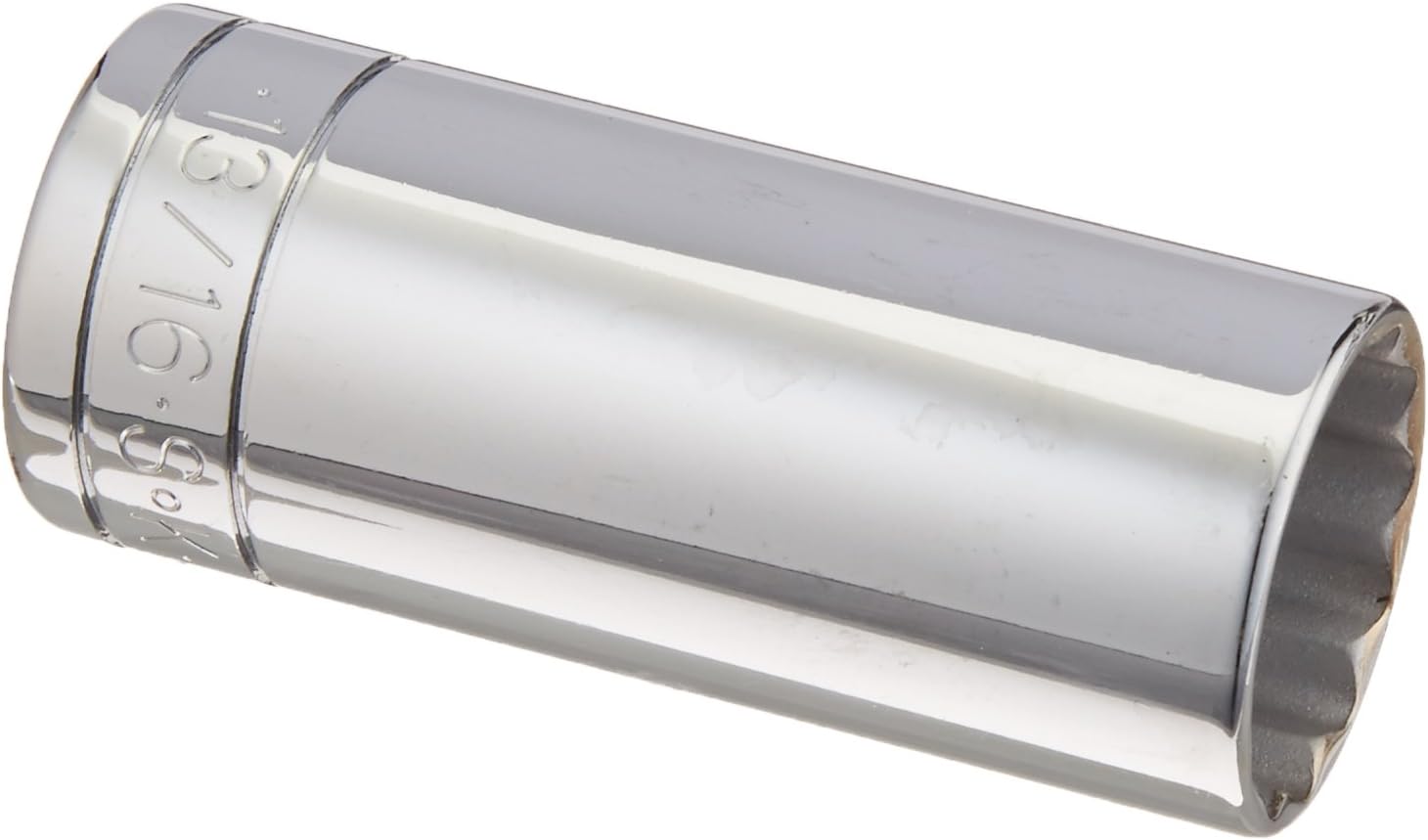 SK Tools USA 3/8" Drive, 13/16", 12 Point, Deep Chrome Socket | 42426