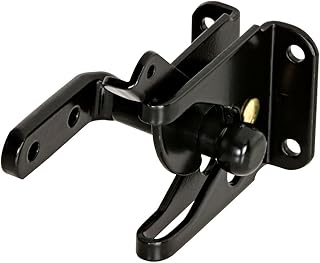 National Hardware N101-337 101.337 Automatic Gate Latches, Black, 1 Pack