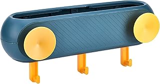 Soporte de cuchara con soporte para múltiples utensilios ecológicos, sin líos con almohadilla de goteo, color azul