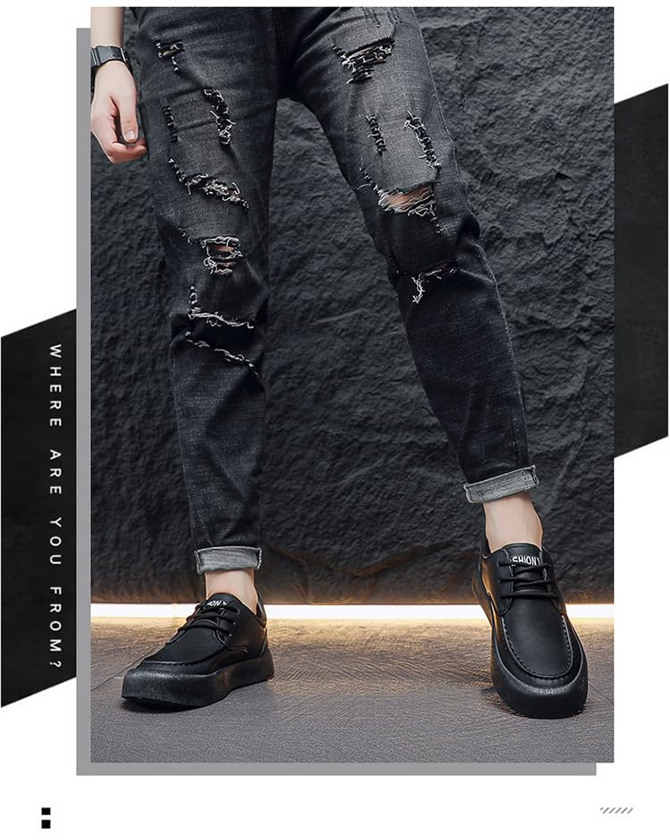 Men's Large-Sized Thick-Soled Shoes | Leather Sports and Casual Shoes3