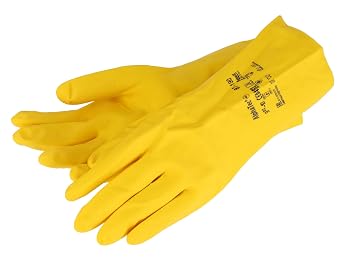 Ansell 87-190-8.5-9 Alphatec Chemical Protection Gloves, 1 Pair, Size 8.5-9