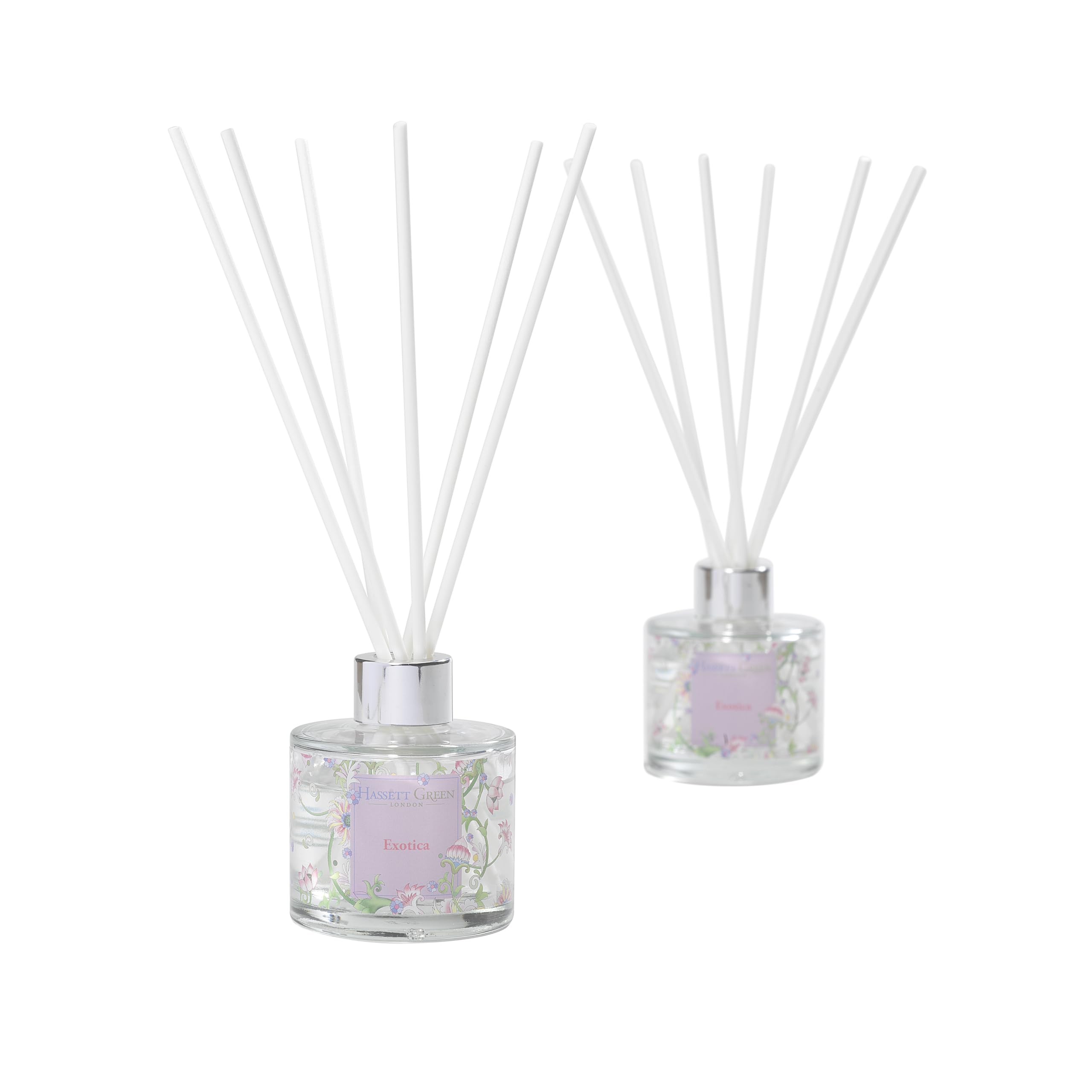 Hassett Green London - Exotica Pear & Melon - Reed Diffuser Duo Set - 2 x 125ml - Reduced Packaging