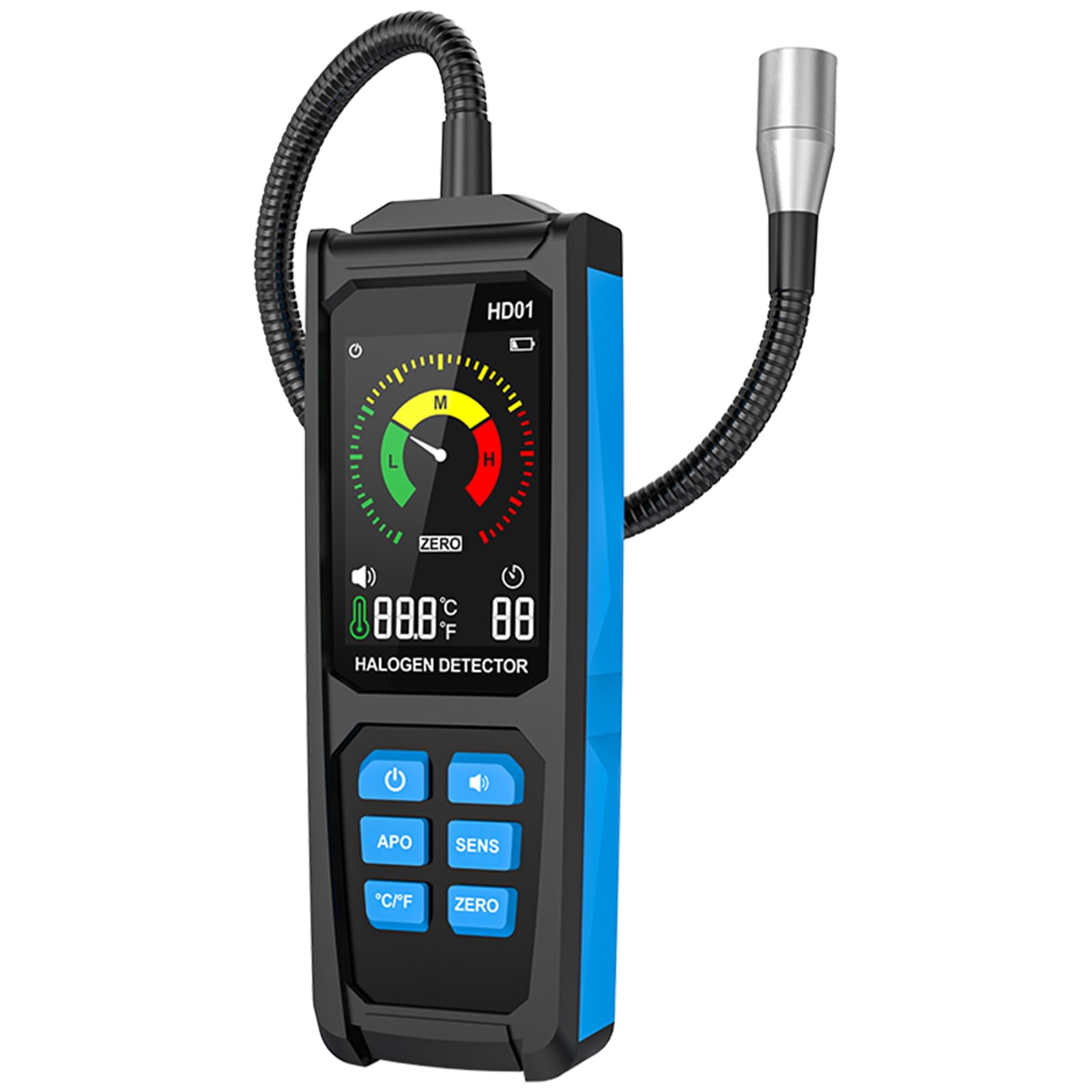 Lightweight ABS Detectors Accurate Leak Detectors Easy to Use for Air Conditioning & Refrigeration Units Chlorine Transducer