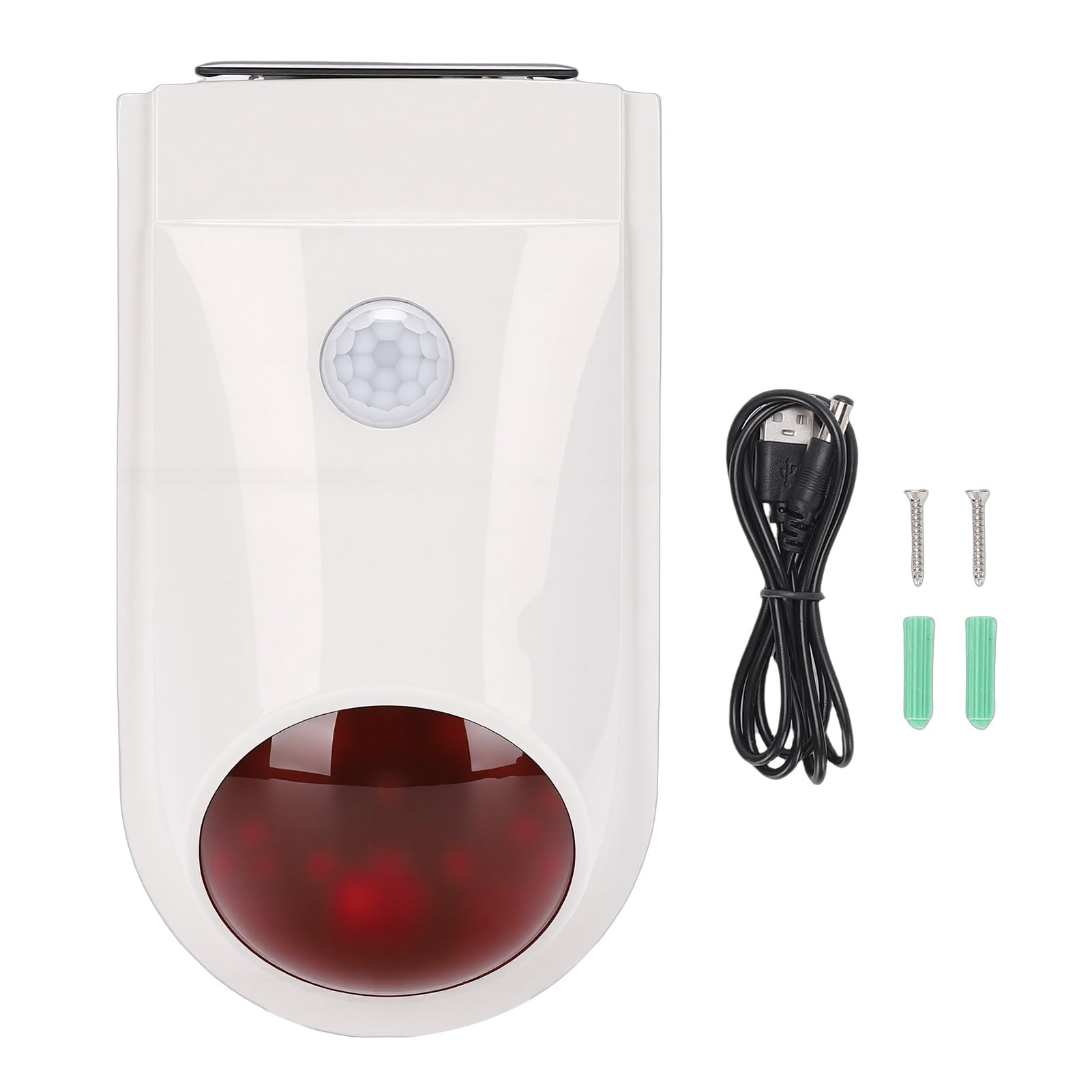 Solar-Infrarot-Bewegungsmelder-Alarm mit 110-dB-Sirene und Benutzerdefinierter Stimme