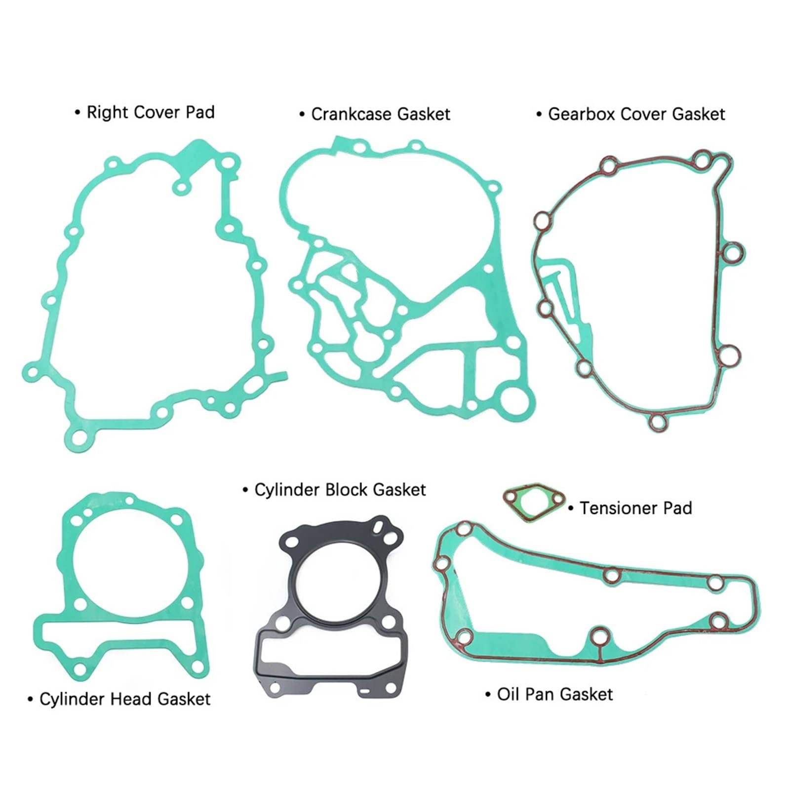 Motorrad Motor Dichtung Set Kit fit Für VESPA GTS 250 300 IE 250 Zylinder Getriebe Kurbelgehäuse Kupplung Deckel Dichtung Auspuffdichtungen Zylinderkopfdichtungen