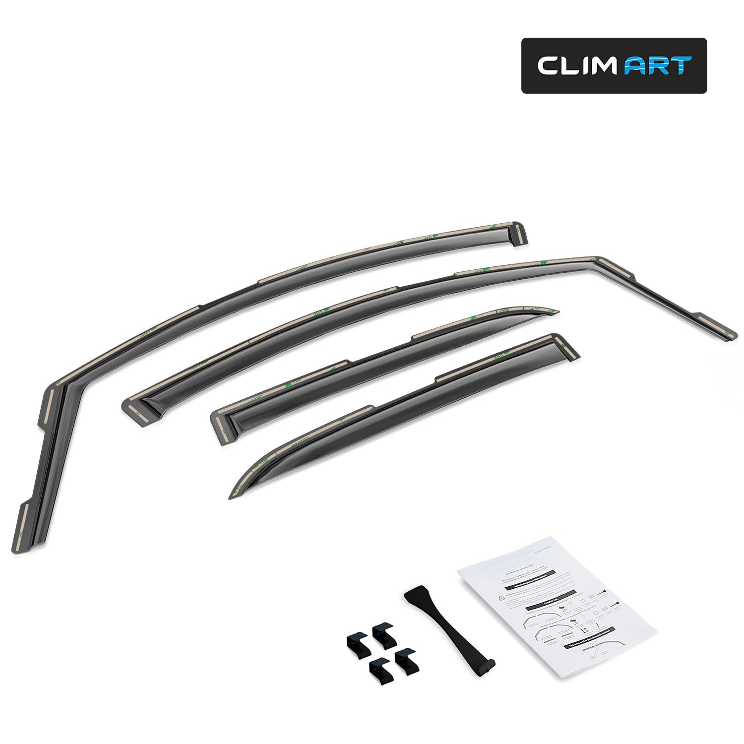 CLIM ART Déflecteurs pour/Compatible avec Ford EcoSport 14-23 - Canal 4Pc.