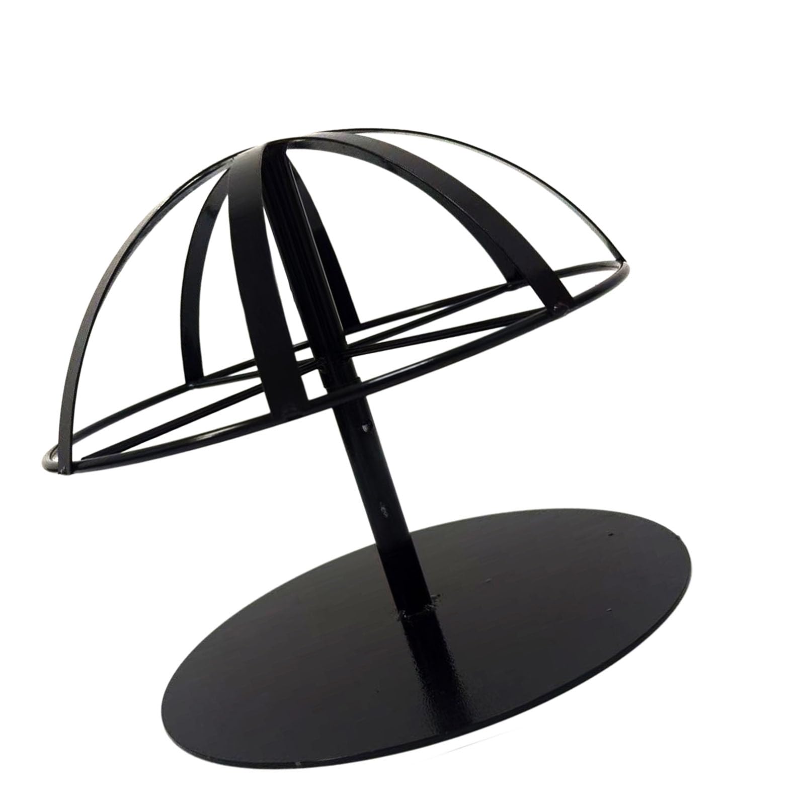 Kalttoy Modern Rotating Metal Fruit Stand Space Saving Storage Rack for Pineapple and Jackfruit Merchandising Black Whirling Jackfruit Display Stand