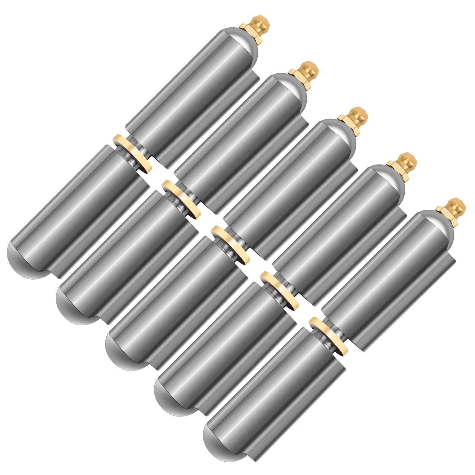 Charnière en acier au carbone soudée 10,2 cm pour portail en métal, lot de 5