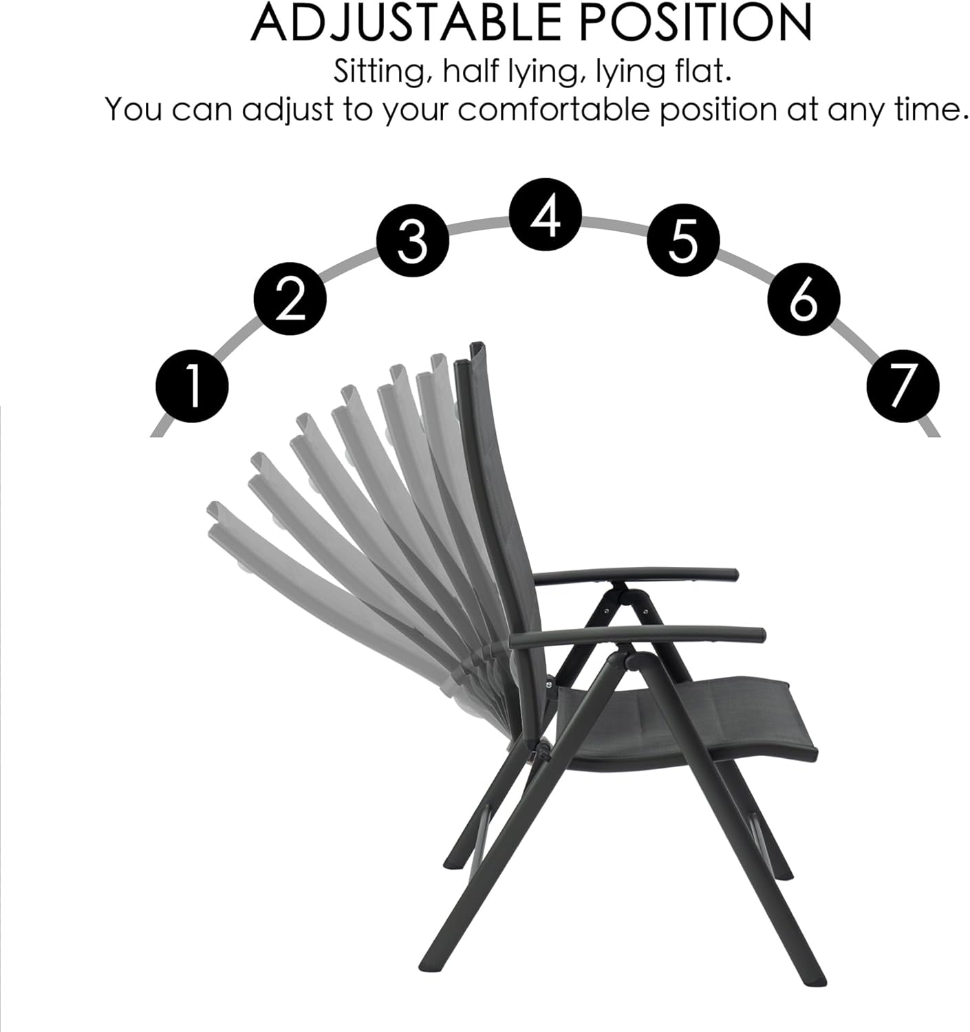 Kozyard 7 Piece Outdoor Patio Dining Set for 6, Extendable Dining Table with 6 Chairs, Metal Frame Outdoor Furniture Set for Backyard, Porch, Deck, Garden