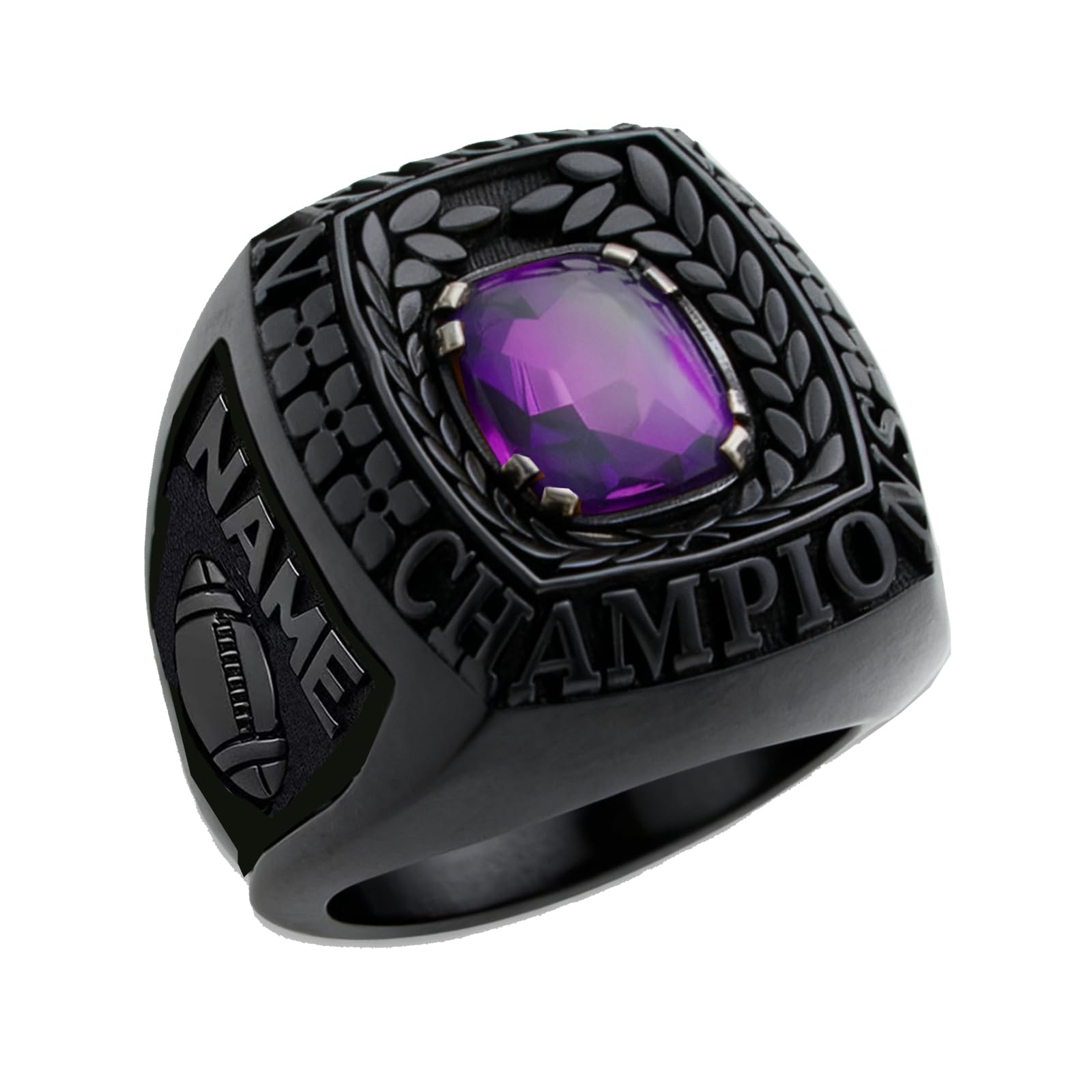 Custom Class Ring for Men 925 Sterling Silver 10k 14k 18k High School College Ring Personalized Graduation Rings