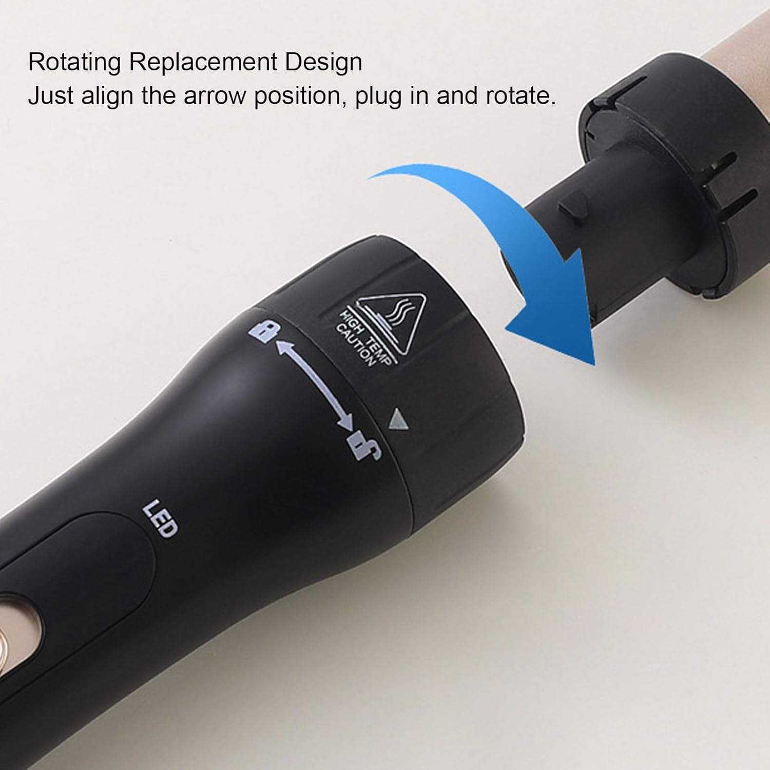 Asixxsix 5 in 1 Curling Wand Set, 60W Instant Heat Up Curling Iron Set with 3 Hair Crimper and 4 Interchangeable Ceramic Curling Wand Portable Hair Wand Curler for Women