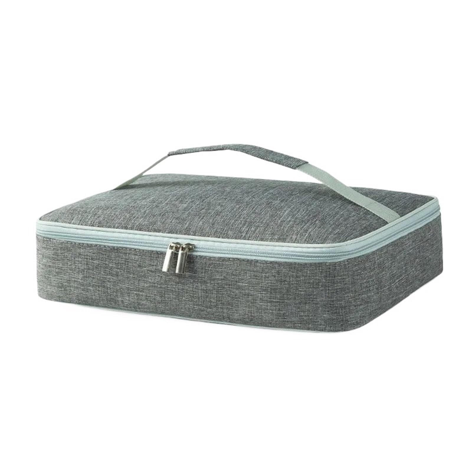 Bolsa térmica cuadrada for almuerzo, bolsa portátil for comida de Picnic, refrigerador aislado, caja Bento, 2 uds