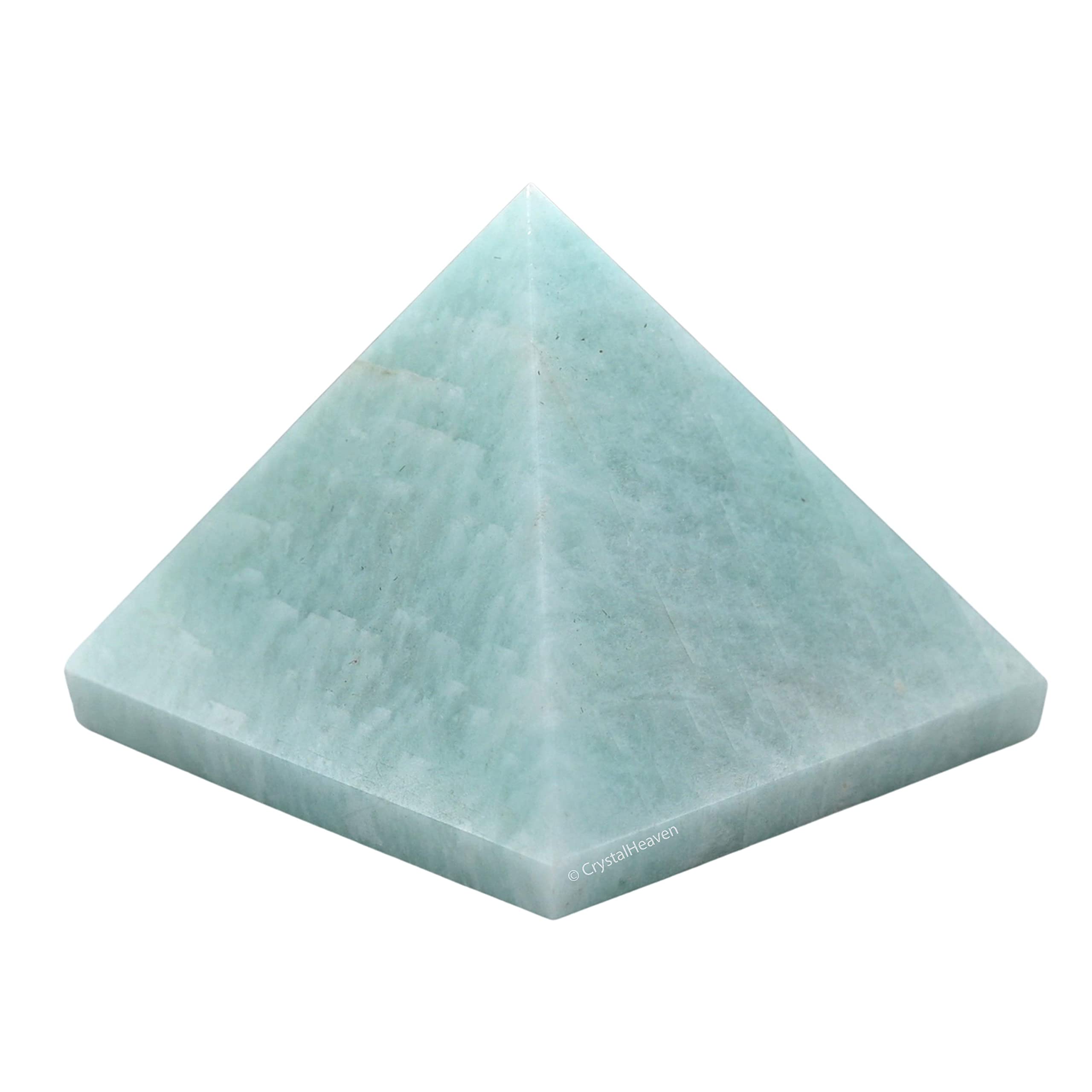 Amazonite Pyramid - 2" Inch Crystal Pyramid for Positive Energy, Vastu, Reiki, Feng Shui and Chakra Healing Energy Balancing