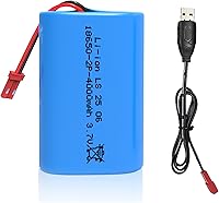 Vista 36 de Batería recargable de iones de litio de 3.7 V 5200 mAh, baterías de iones de litio de 3.7 voltios sin conector, paquete de batería recargable 18650