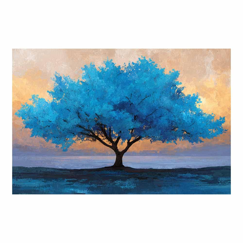 XENIOU Nature Wall Art Red maple river landscapes canvas painting wall art, Living Room Bedroom Hallway Stairs Decoration.(Multicolor)-70x100cm Unframed