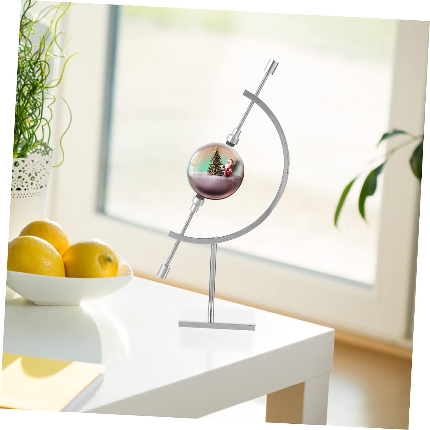 Adjustable Metal Sphere Stand for Crystal Balls High Grade Display Holder Decorative Ornament for Home