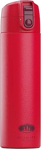 GSI Outdoors Microlite 500 - Botella aislada al vacío abatible, ligera, taza de viaje de acero inoxidable, tapa abatible a prueba de fugas, termo