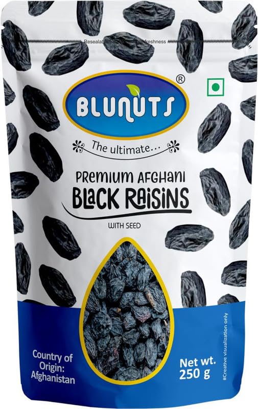 BLUNUTS DRY FRUITS Premium Black Raisins | Kishmish |100% Fresh Pure ...