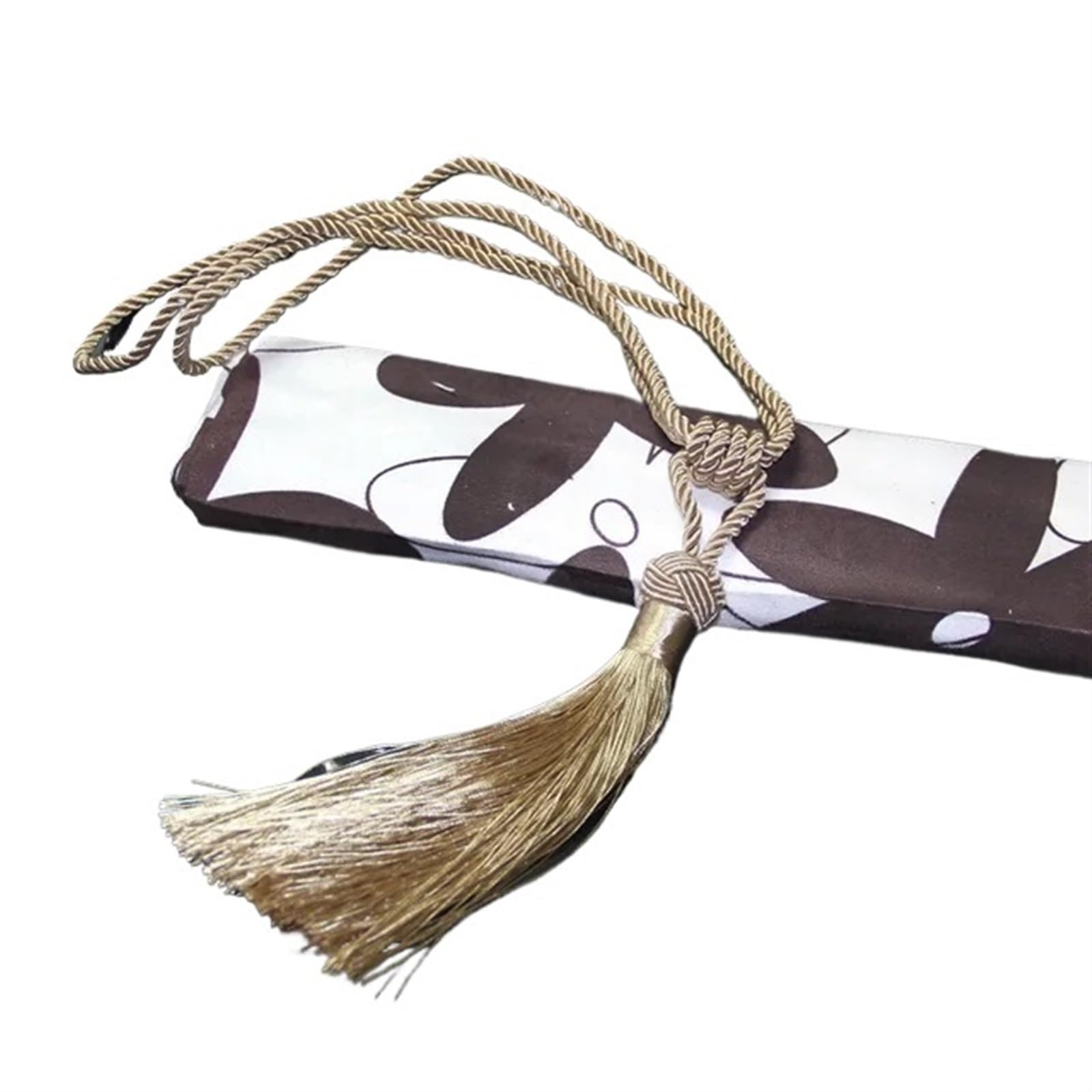 Raffhalter aus gewebtem Quastenseil, 1 Stück, DIY, einfache Hängequasten-Raffhalter für Gardinen, Heimdekoration (Beige, 92 cm), Beige-92 cm,Beige-92cm