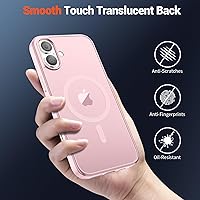 Vista 177 de SUPFINE - Funda magnética para iPhone 13 Pro Max (compatible con MagSafe), (protección contra caídas de grado militar de 10 pies), delgada, Negro