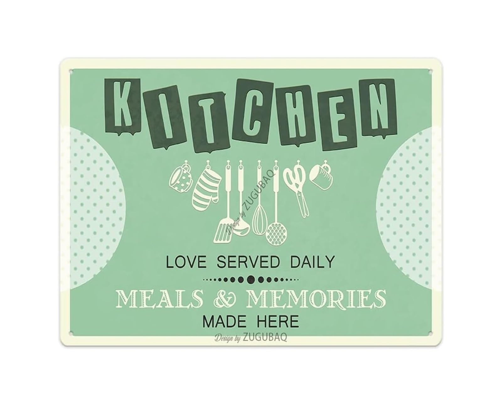 CBQZCHWDKT Vintage Farmhouse Decor Metal Tin Sign for Rustic Kitchen Wall Country Home Dining Space 8 X 12 inch​