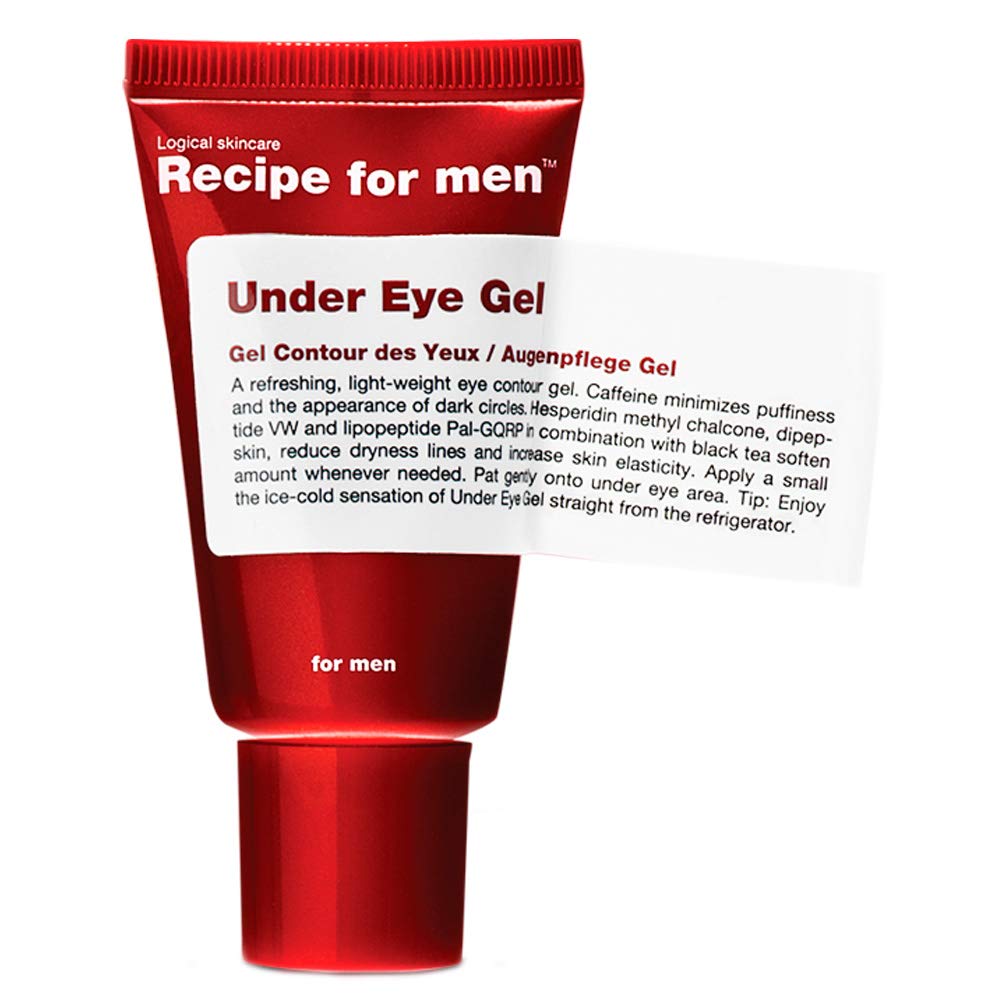 Recipie For Men Under Eye Gel Masks - Increase Skin Elasticity & reduce Dryness - Gel Eye Mask - 25ML