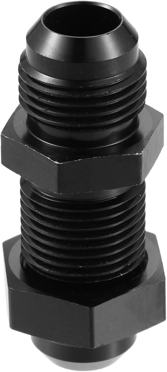 X AUTOHAUX Car Straight Bulkhead Fuel Fitting 8AN Male to