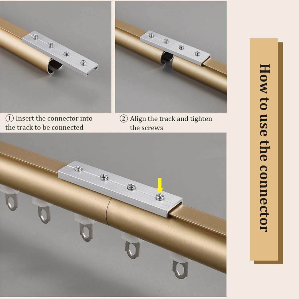 Wysokowydajne aluminiowe karnisze 71-60 cm, regulowana, dekoracyjna szyna do zasłon ze wspornikami i okrągłymi zaślepkami, 5 m, biała, idealna do okien