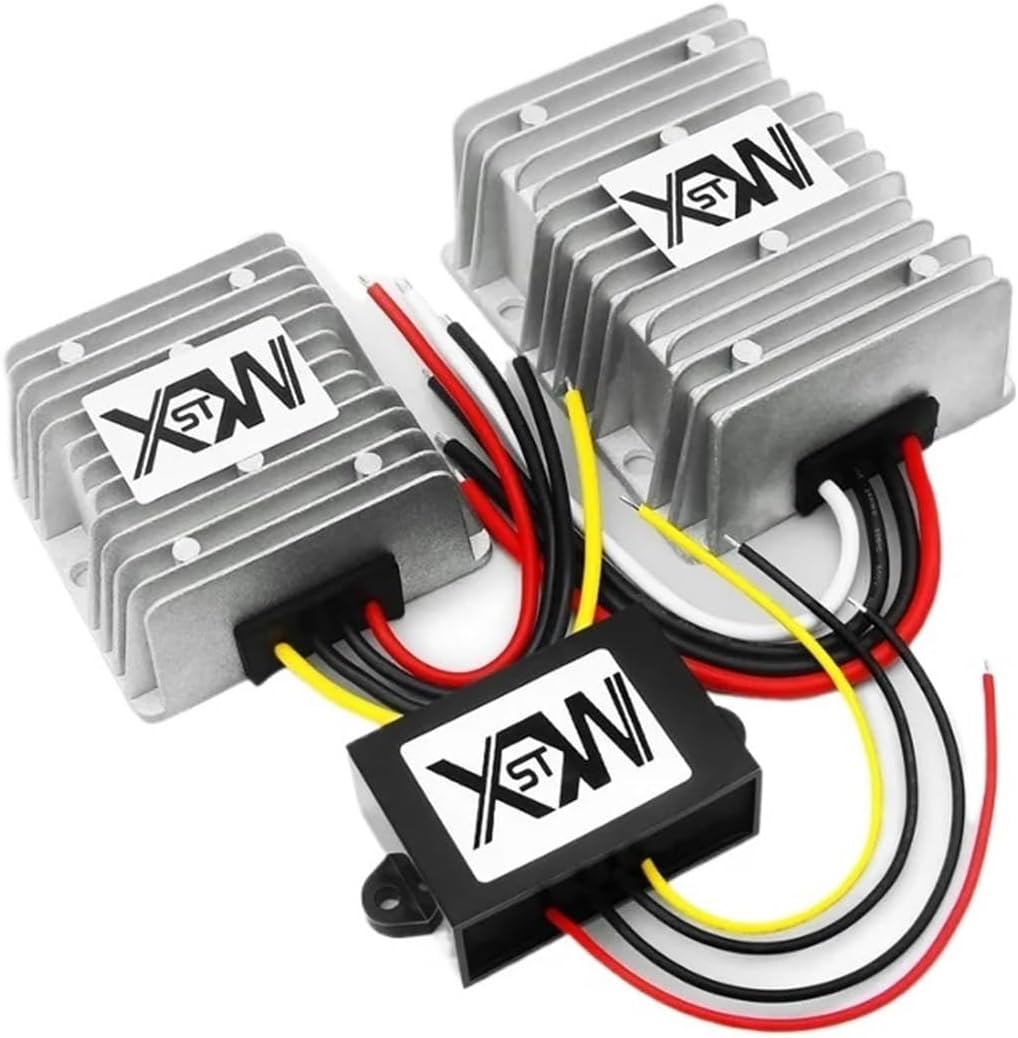 9-36V 12V 24V to 24V Voltage Regulator 1A to 30A Aluminum to Boost Converter Power Supply for Car(1A ABS Plastic,9-36V_24V)