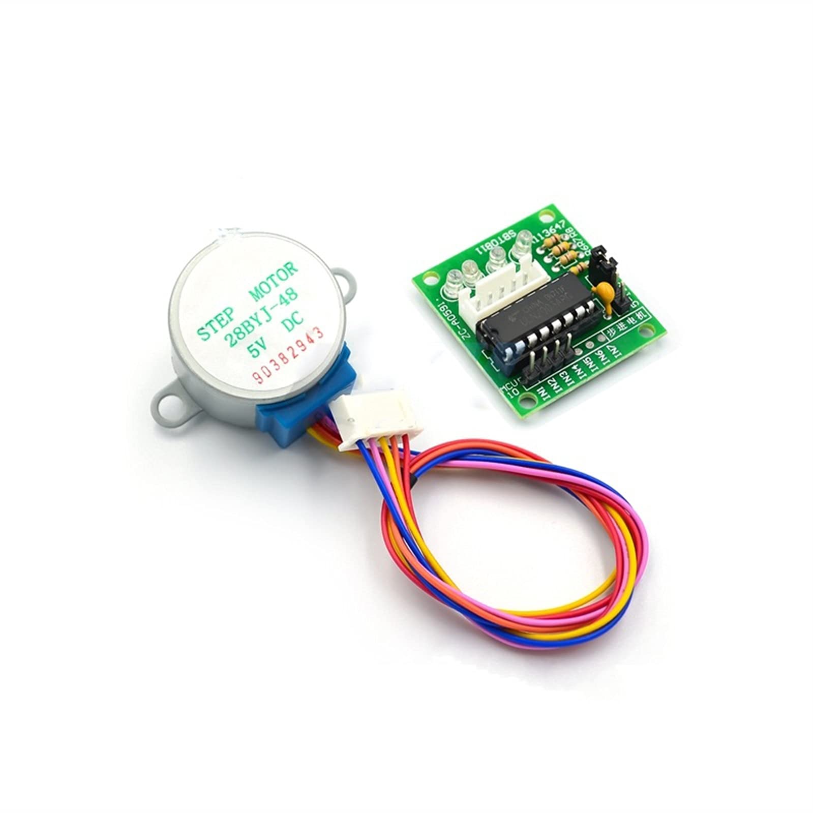 AthuAh Mini Motor, Electric Motor,Motor 5V DC Stepper Motor, 28BYJ-48 Stepper Motor, ULN2003 Drive Module Board, 28BYJ48 Motor DIY KIT Mini Precision