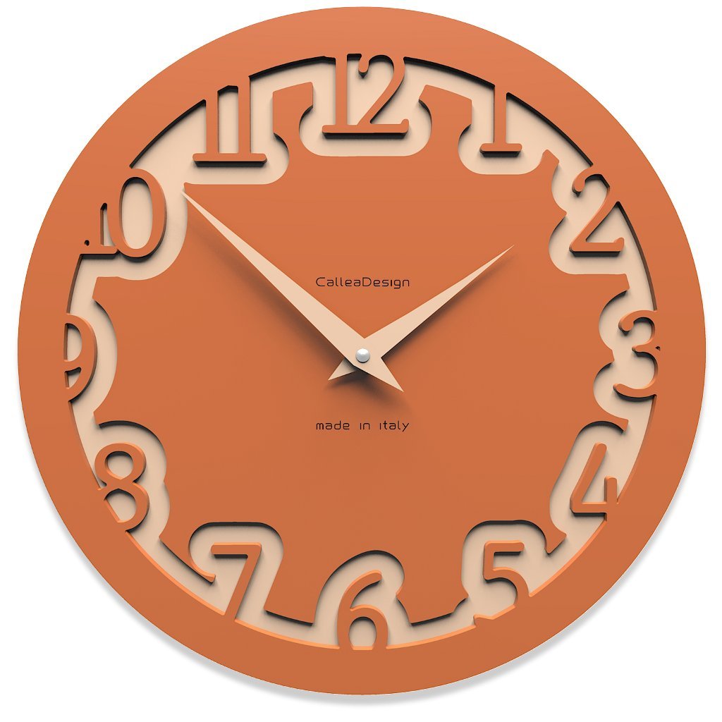 CalleaDesign 30cm Labyrinth Terracotta Wall Clock : Amazon.de