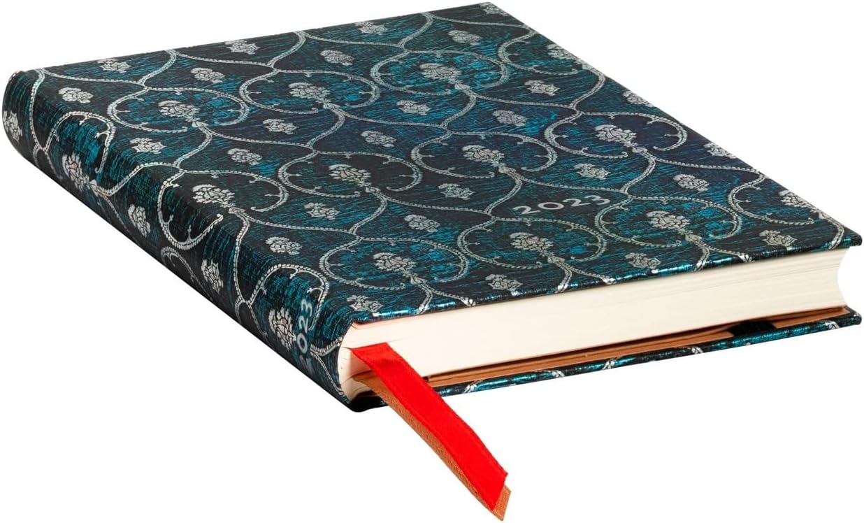 Paperblanks 12 Month Planners 2023 Blue Velvet | Horizontal | Mini (95 × 140 mm)