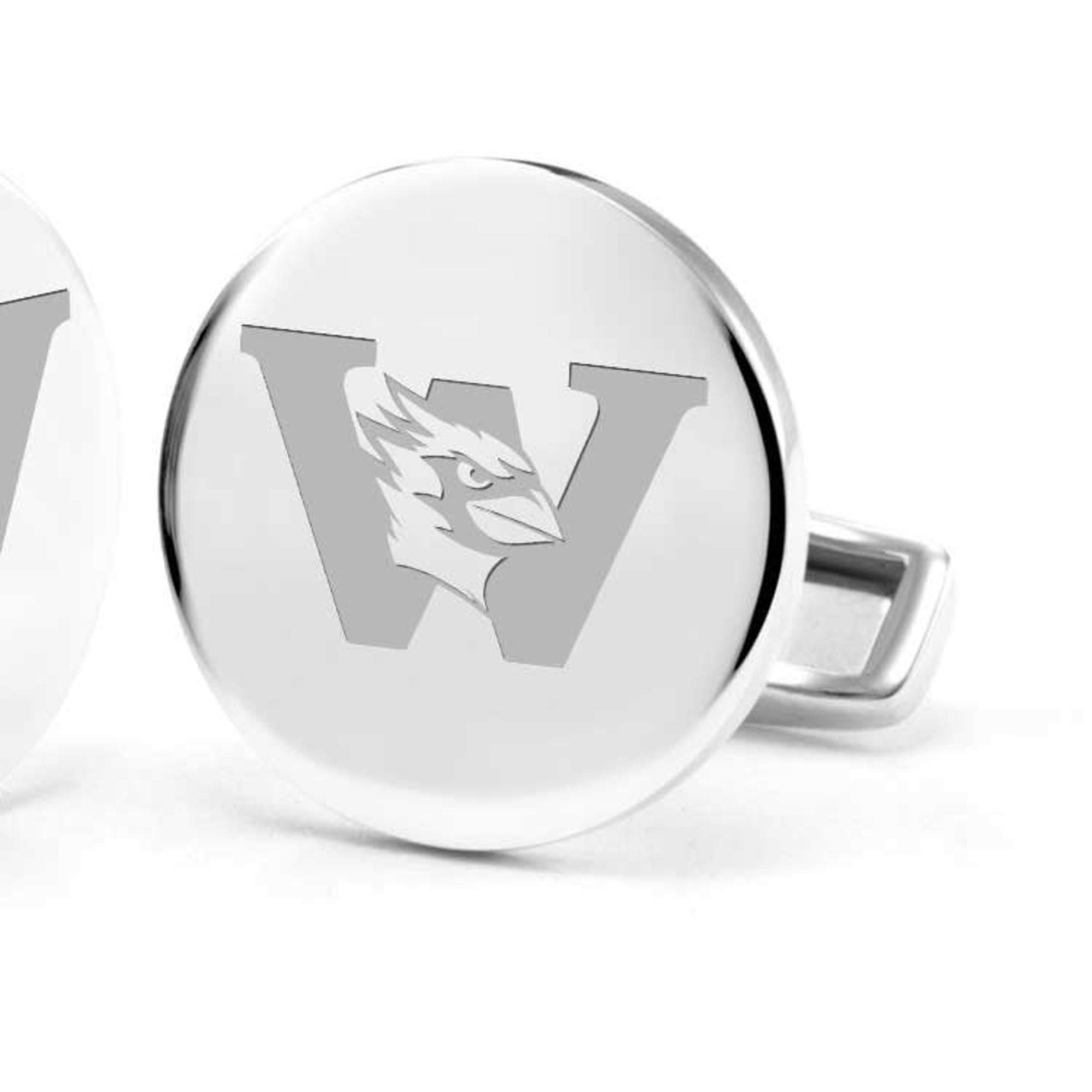 Wesleyan Cufflinks in Sterling Silver