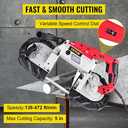 VEVOR 5Inch Corded Variable Speed Band Saw