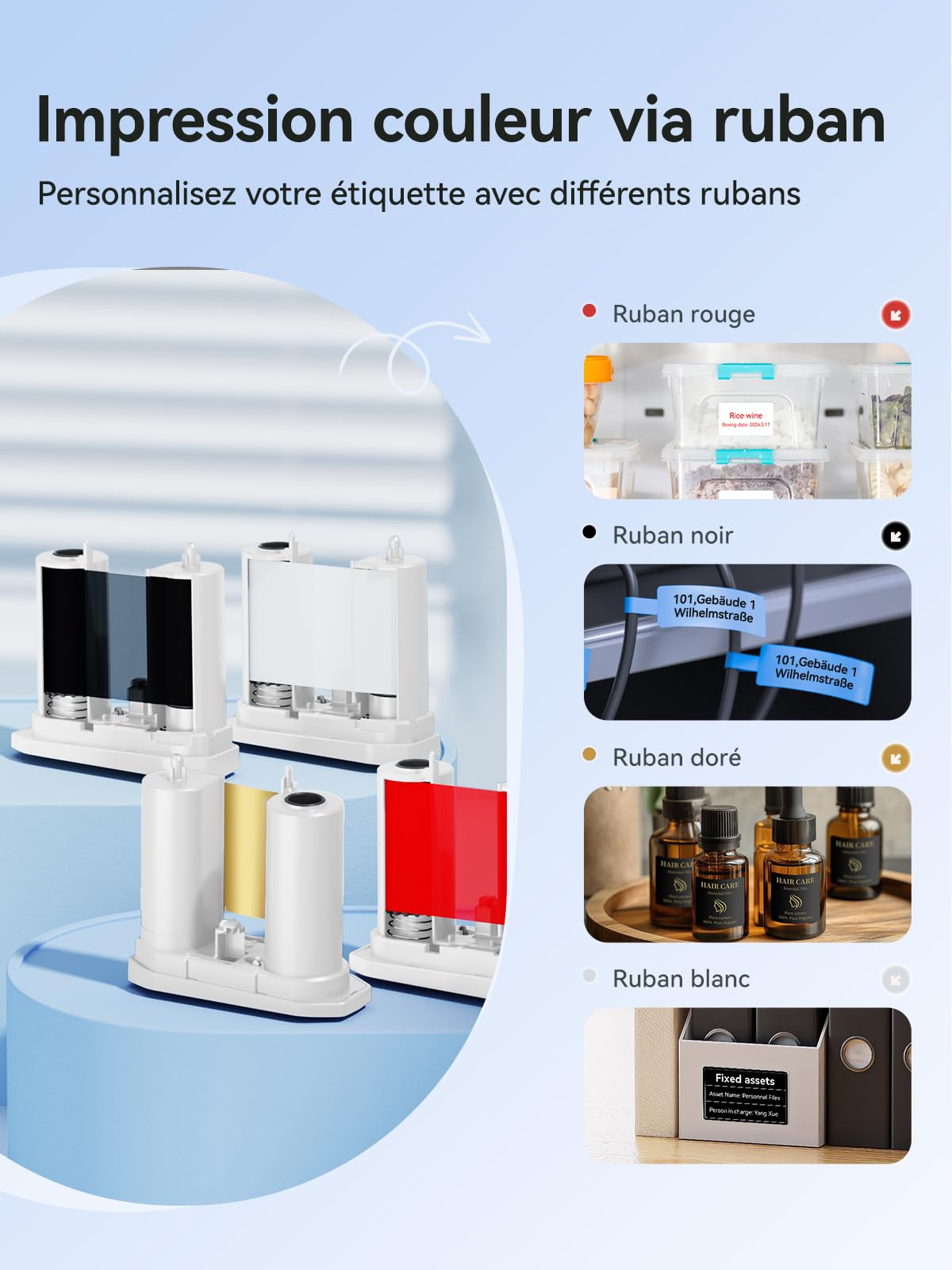 NIIMBOT M2 Stampante per etichette Trasferimento Termico, 300DPI(Bianco) | Etichettatrice Colore autoadesivo per Ufficio, Piccola Impresa, Giardino, Compatibile con Cellulari e PC