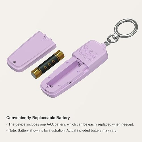 Miniatura 8 de Llavero de alarma de seguridad personal, sirena fuerte con luz LED intermitente, dispositivo de seguridad de emergencia portátil, regalos para
